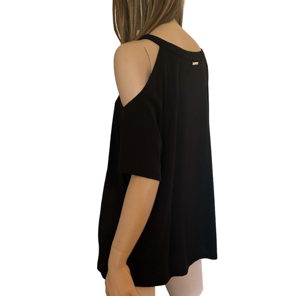 Michael Kors Cold Shoulder Top Blouse Tank Tunic Cut Out - Picture 6 of 11